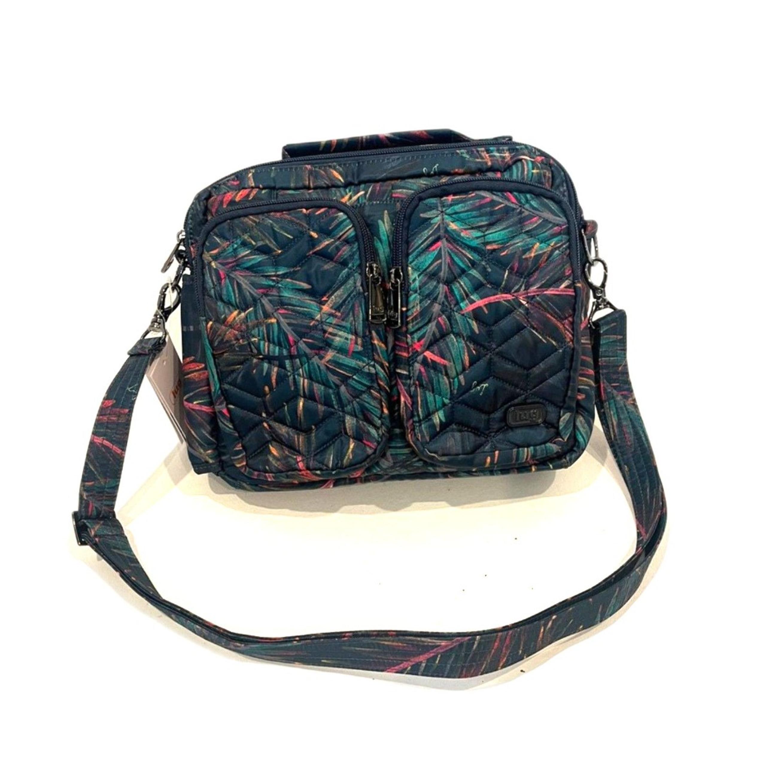 Lug Navigator East/West Palm Tree Crossbody Bag NEW NWT Tropical