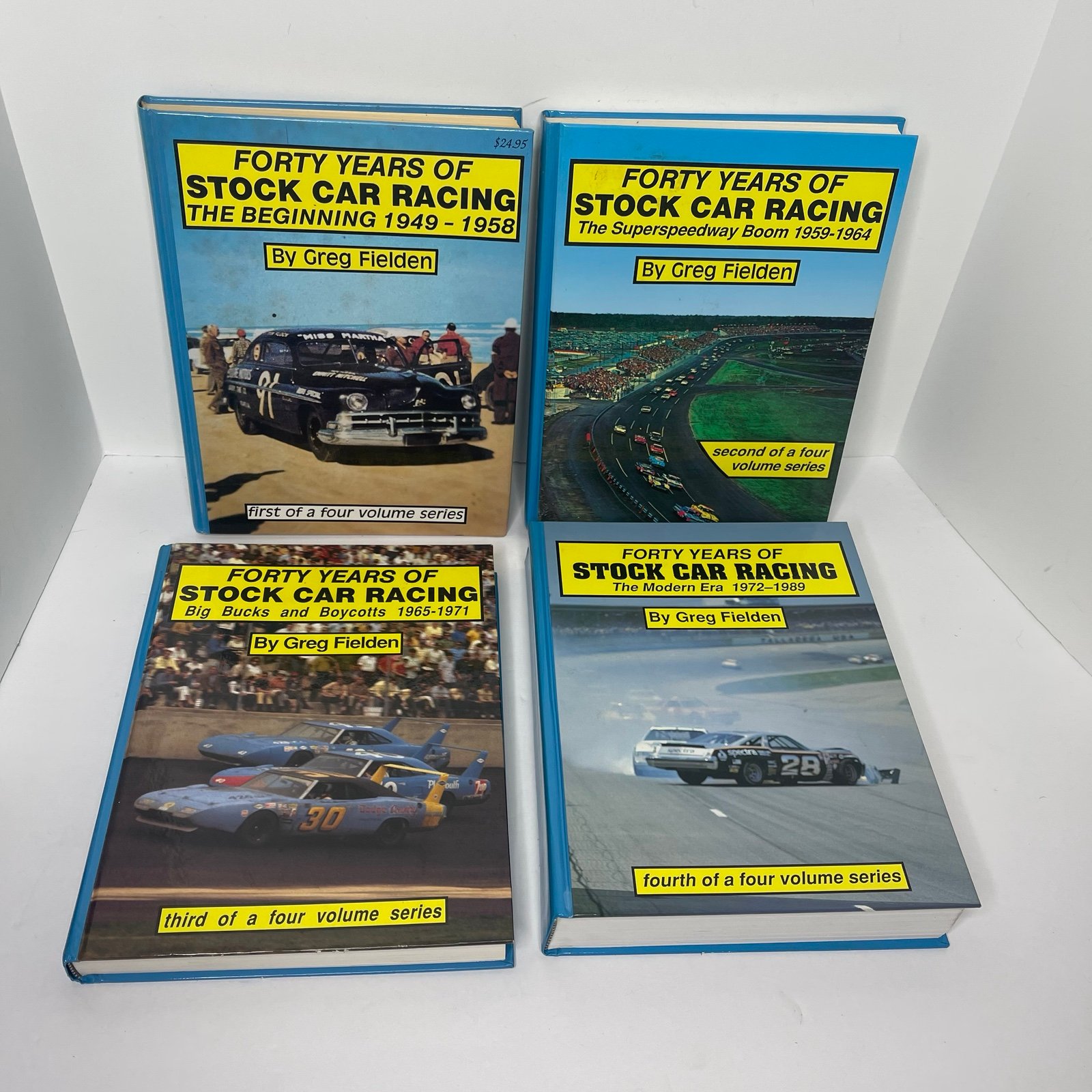 Vintage Forty Years Of Stock Car Racing 4 Volume Series 1949-1989 Greg Fielden