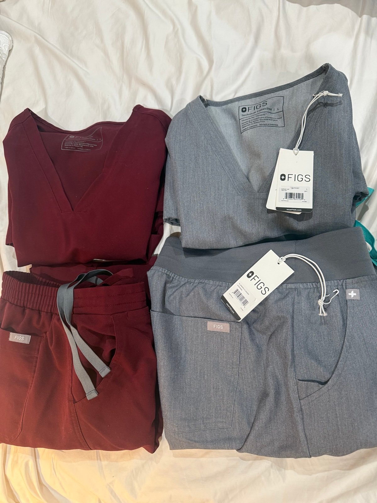 Figs GREY scrub set