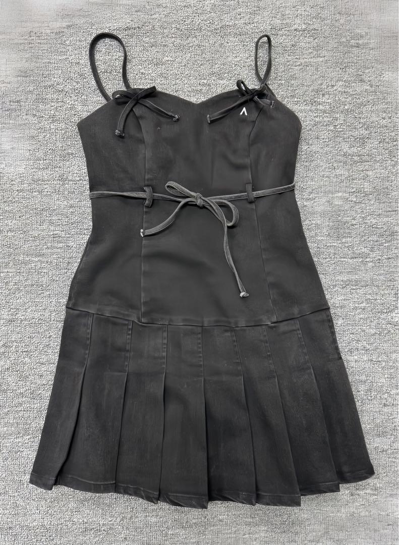 andmary Bonnie denim mini dress
