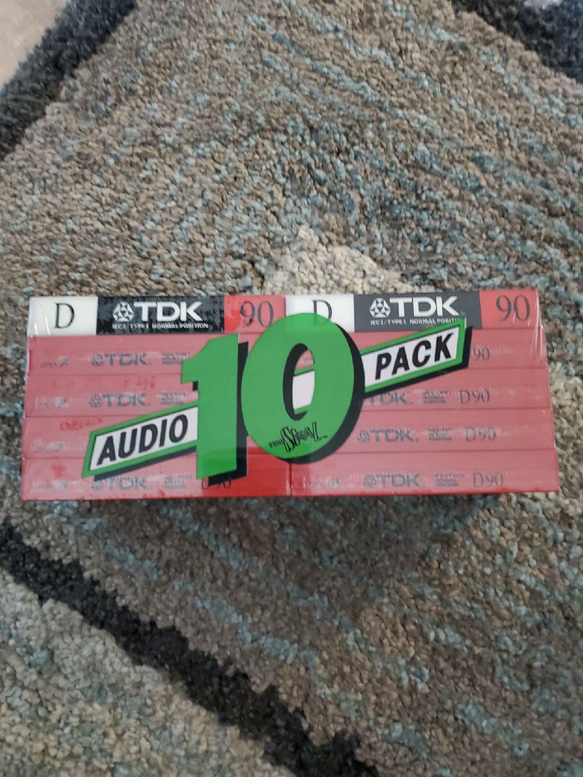 10 New Sealed Audio Cassette Tapes TDK D