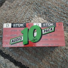 10 New Sealed Audio Cassette Tapes TDK D