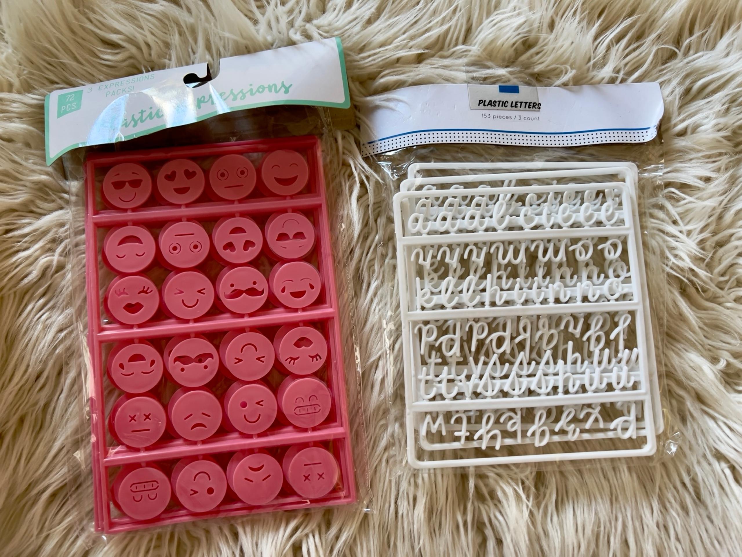 New Target Bullseye Plastic Letters Expressions Pink Emoji Smileys Letterboard