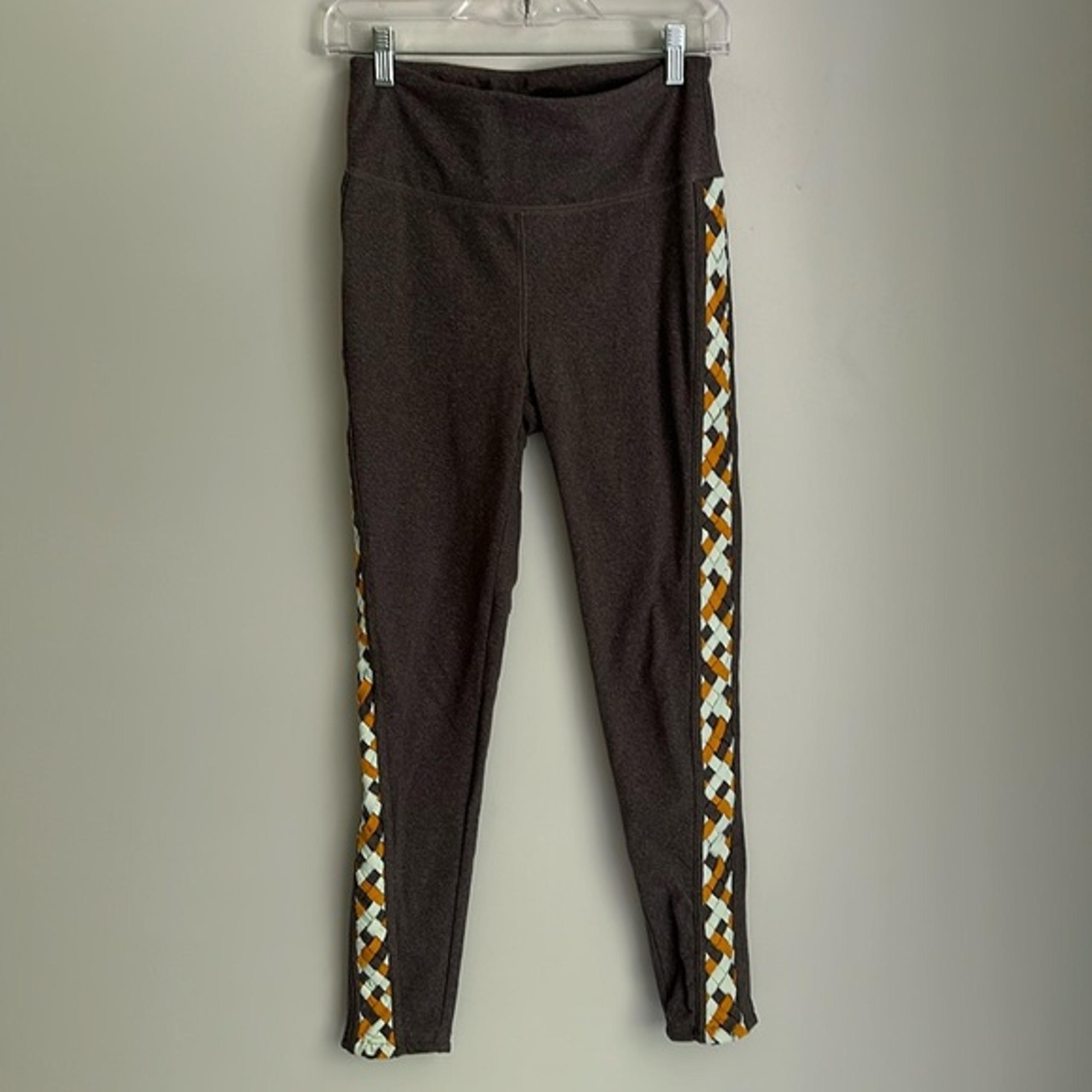 Free People Movement Braided Gray Yoga Athletic Leggings Women’s Medium