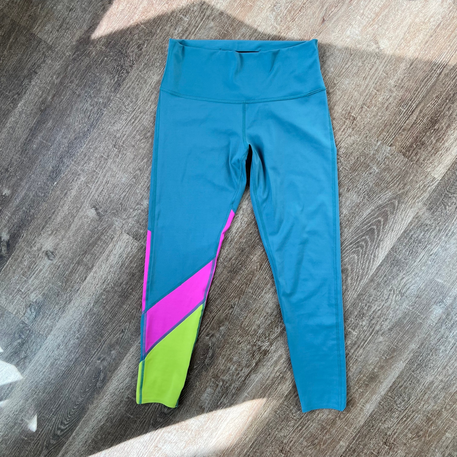 Cotopaxi Mariposa Tights Neon Color Block Ankle Cutout Leggings