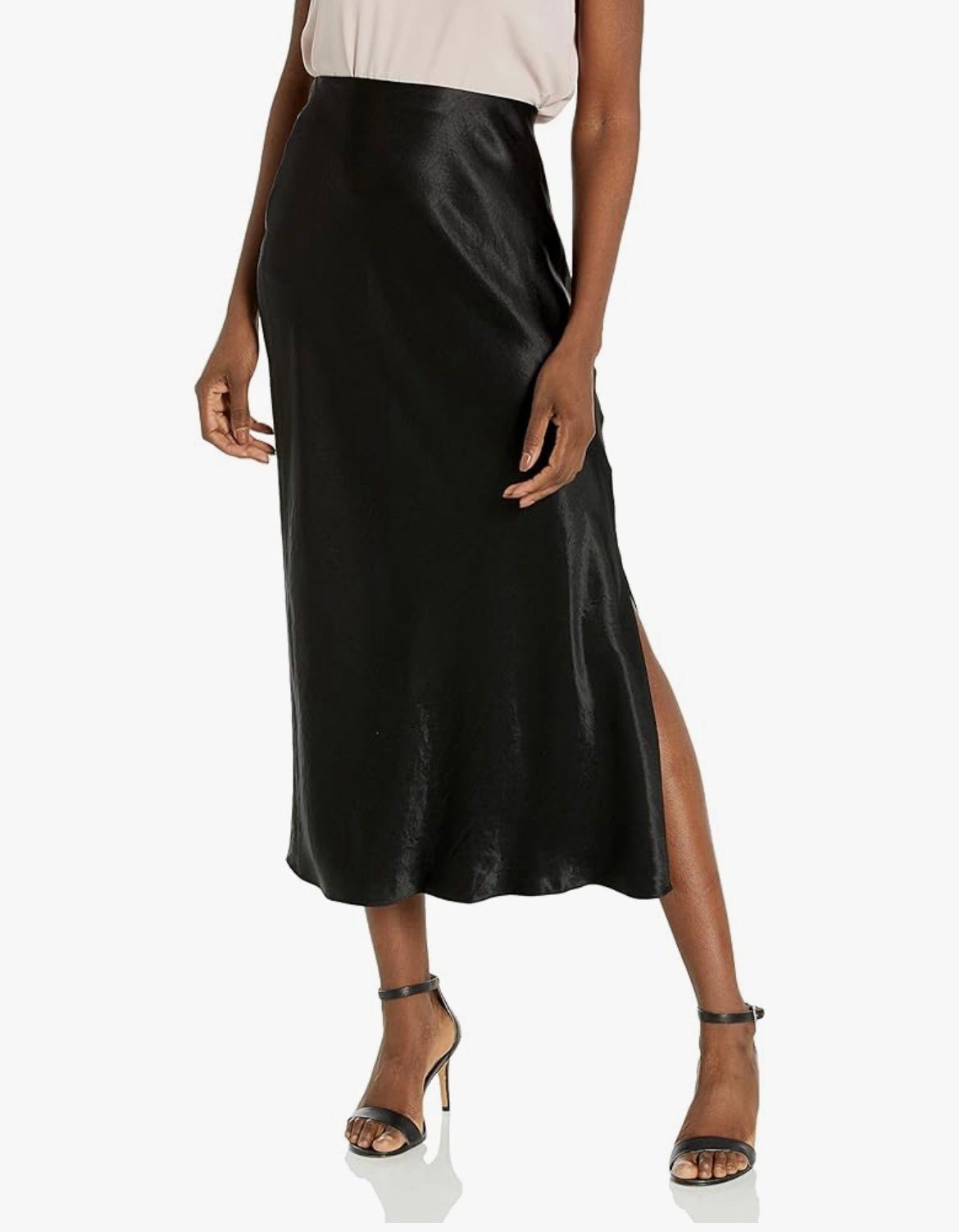 Vince Side Slit Slip Skirt