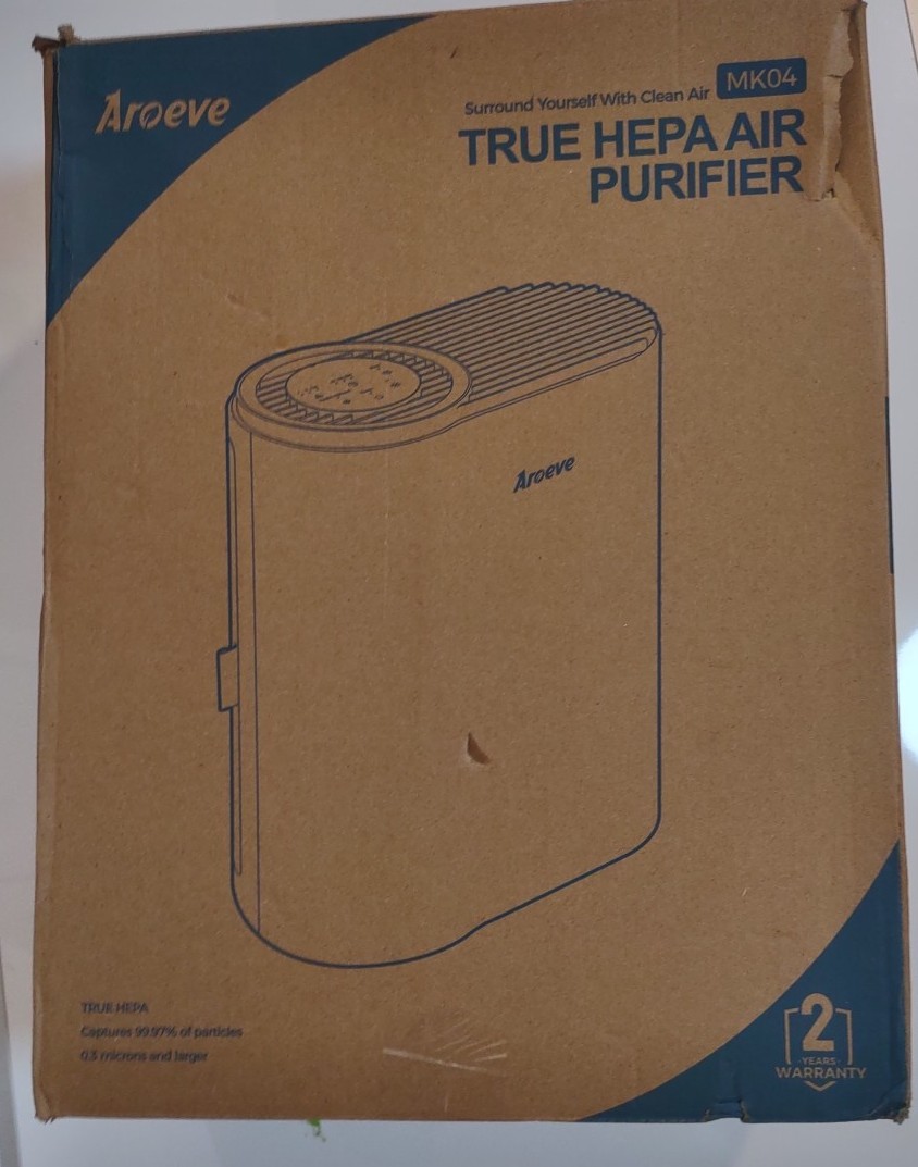AROEVE Air Purifier for Home MK04-WHITE (NEW OPEN BOX)