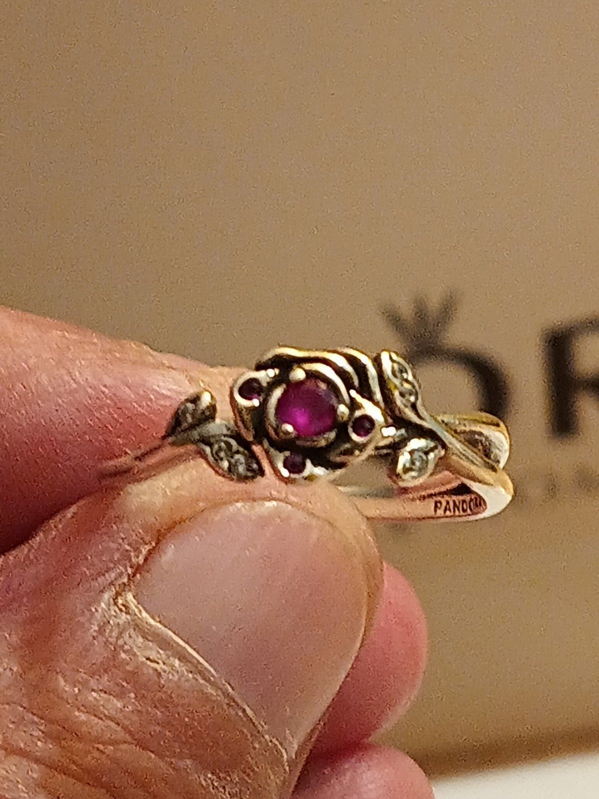 Pandora Disney authentic new sterling silver beauty & the beast size 8 ring