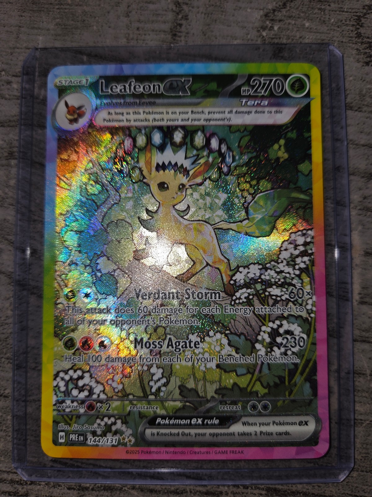 Leafeon ex 144/131 Sv: Prismatic Evolutions Holo Pack Fresh NMM