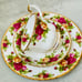 Vintage 1962 Royal Albert “old country roses ” bone china tea set (1 trio set)