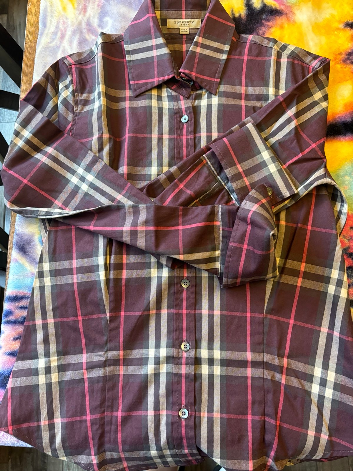 Burberry button down shirts
