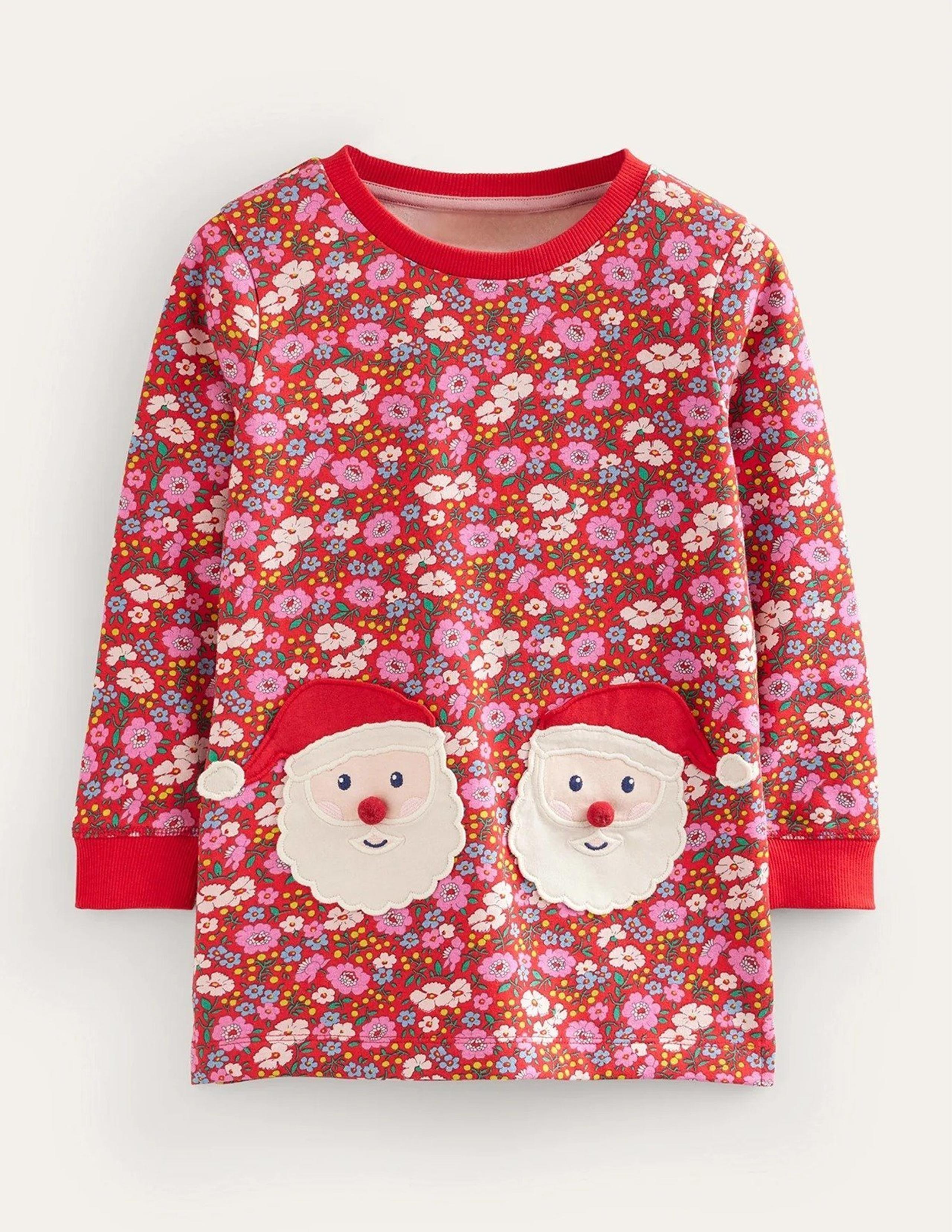 NWT Mini Boden Applique Sweatshirt Tunic 7-8Y