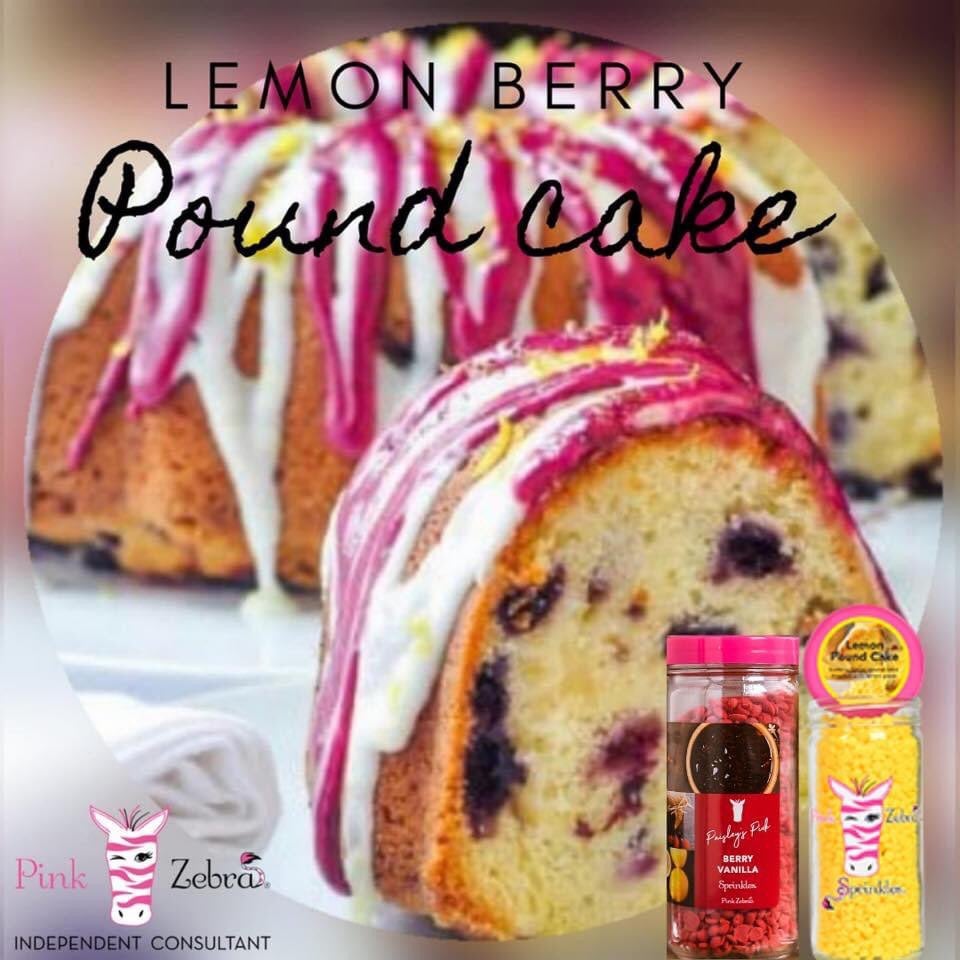 Pink Zebra Sprinkles 'Lemon Berry Pound