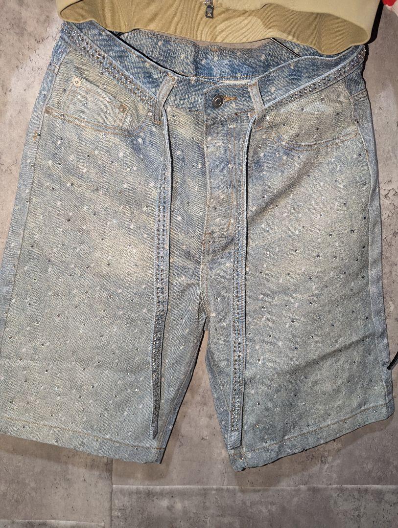 Glitter Rhinestone Denim 30