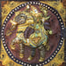 Vintage Burmese Kalaga Elephant Tapestry 20 x20