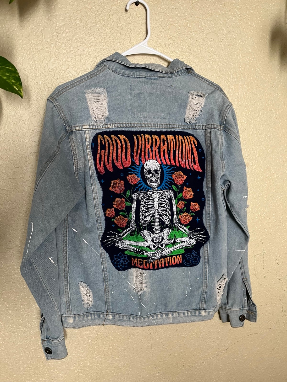 Upcycled denim jacket