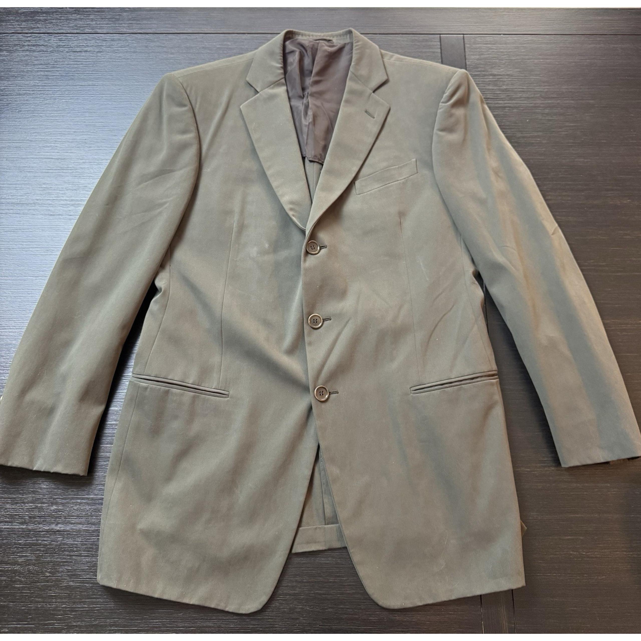 Giorgio Armani Men’s Borgo 21 Three Button Blazer Size 42R Dark Green, See Desc
