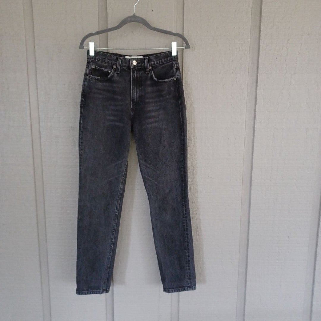 Reformation Julia High Rise Cigarette Jean Distressed Size 25 In Wash Pacific