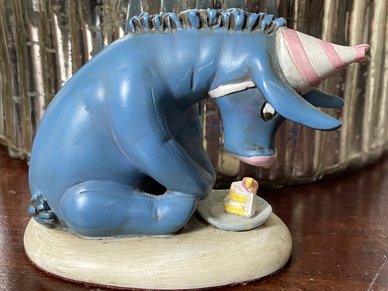 Michel & Co Disney Classic Eeyore Birthday Figurine Decor Rare Find