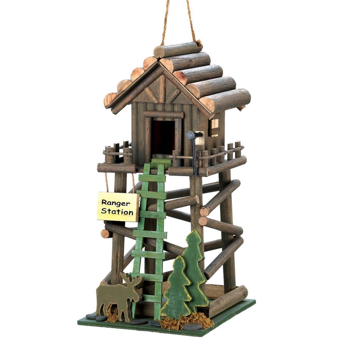 Ranger Station Wood Birdhouse