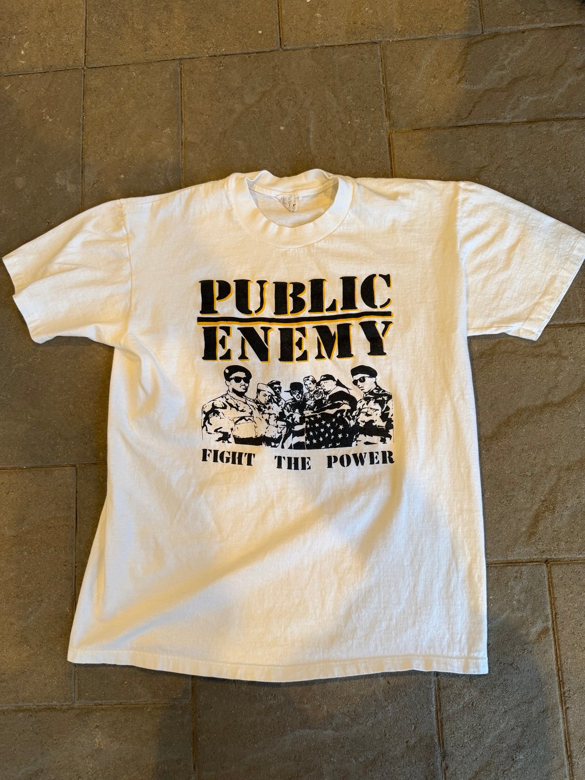 Vintage Public Enemy Fight The Power Mens L Single Stitch 90s Rap