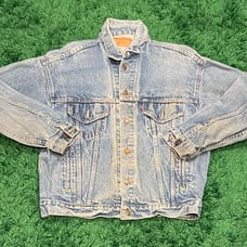 Vintage 80s Levis 70507 0214 Denim Light Wash Trucker Jacket Size M Made In USA