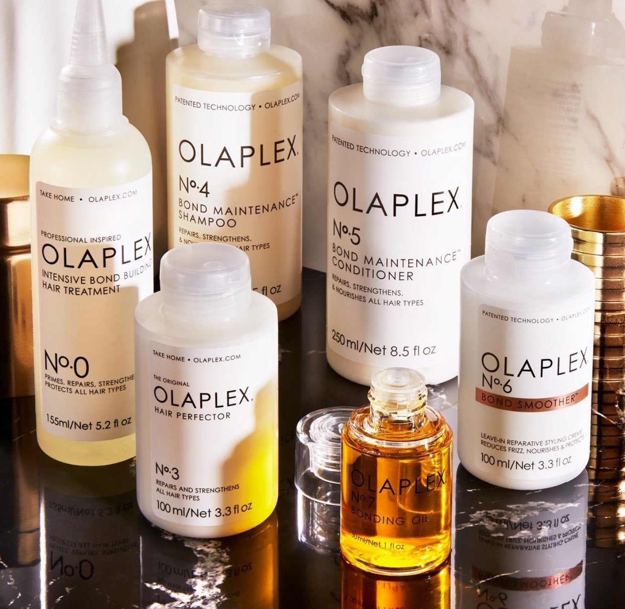 Olaplex No. 0, 3, 4, 5, 6, & 7 full set