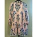 Oliphant Jaipur Peach Floral Ballon Sleeve Mini Dress Size S