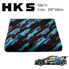 X5 New Full JDM HKS Fabric Cloth For Car Seat Panel Armrest Decoration 1M×1.6M