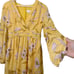 Ted Baker Yellow Posyy Cabana Long Sleeve Mini Dress Size 2 (S) Women