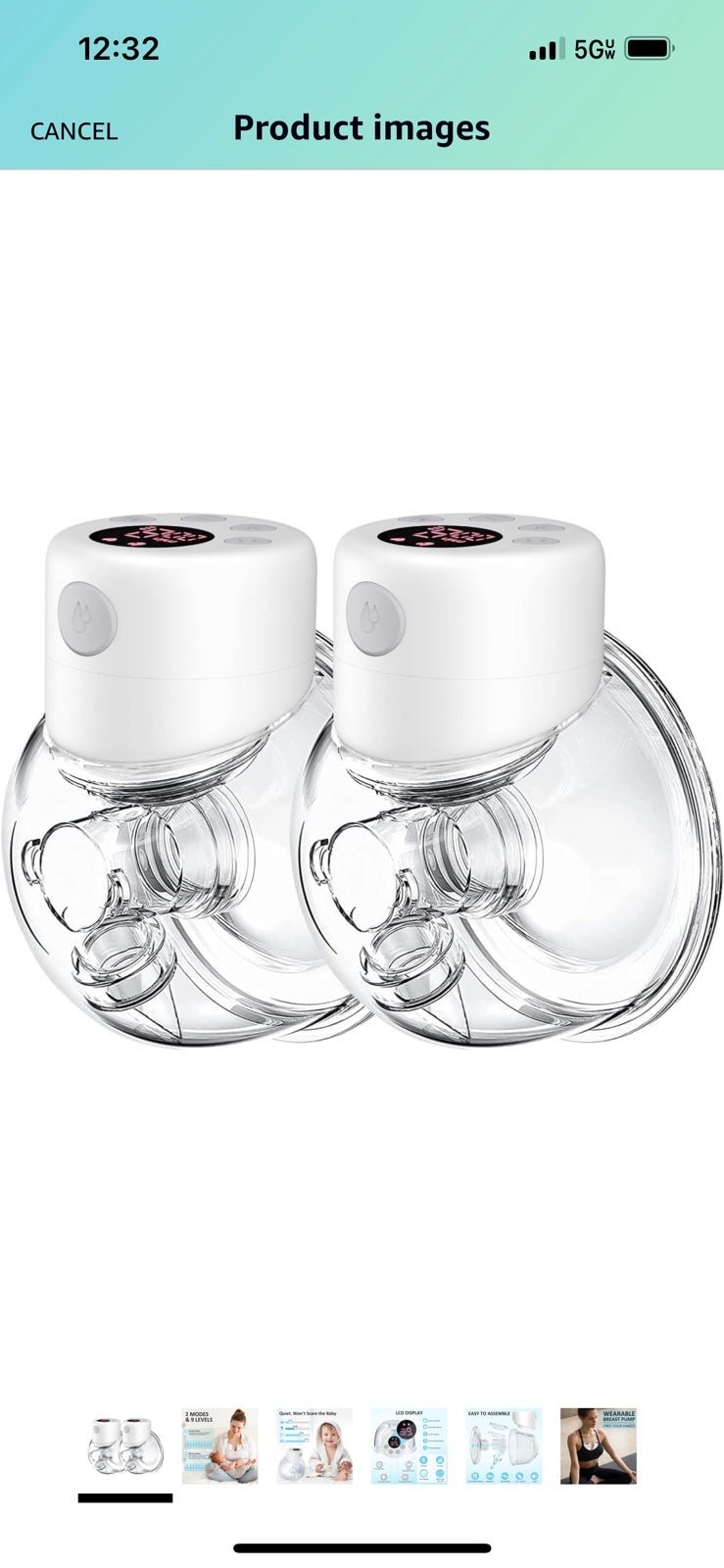 wearable breast pump