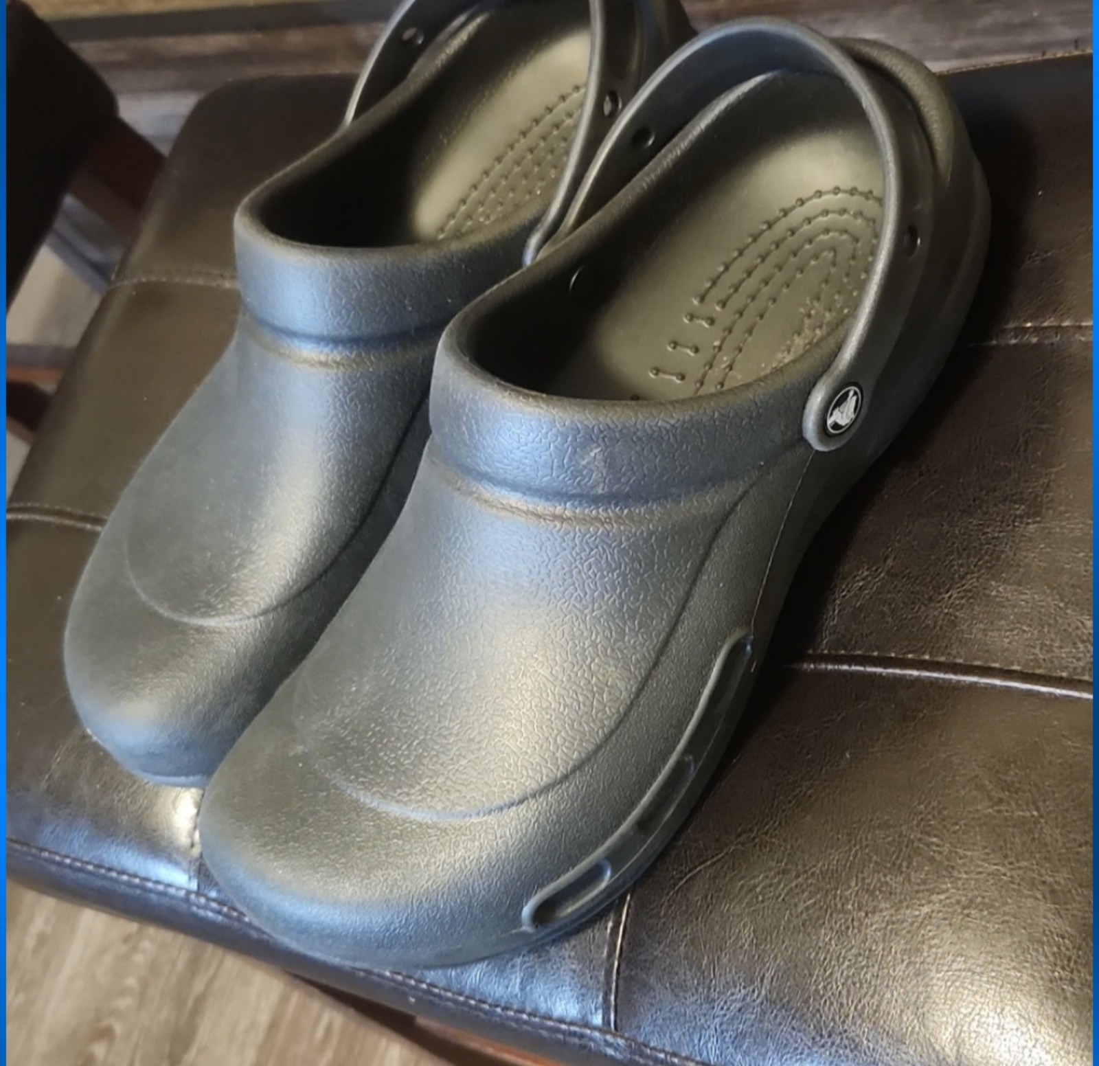 Mens Black Work Crocs Size 12