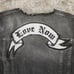 Zadig & Voltaire Gray Denim Collarless Love Now Patch Jacket Size Medium