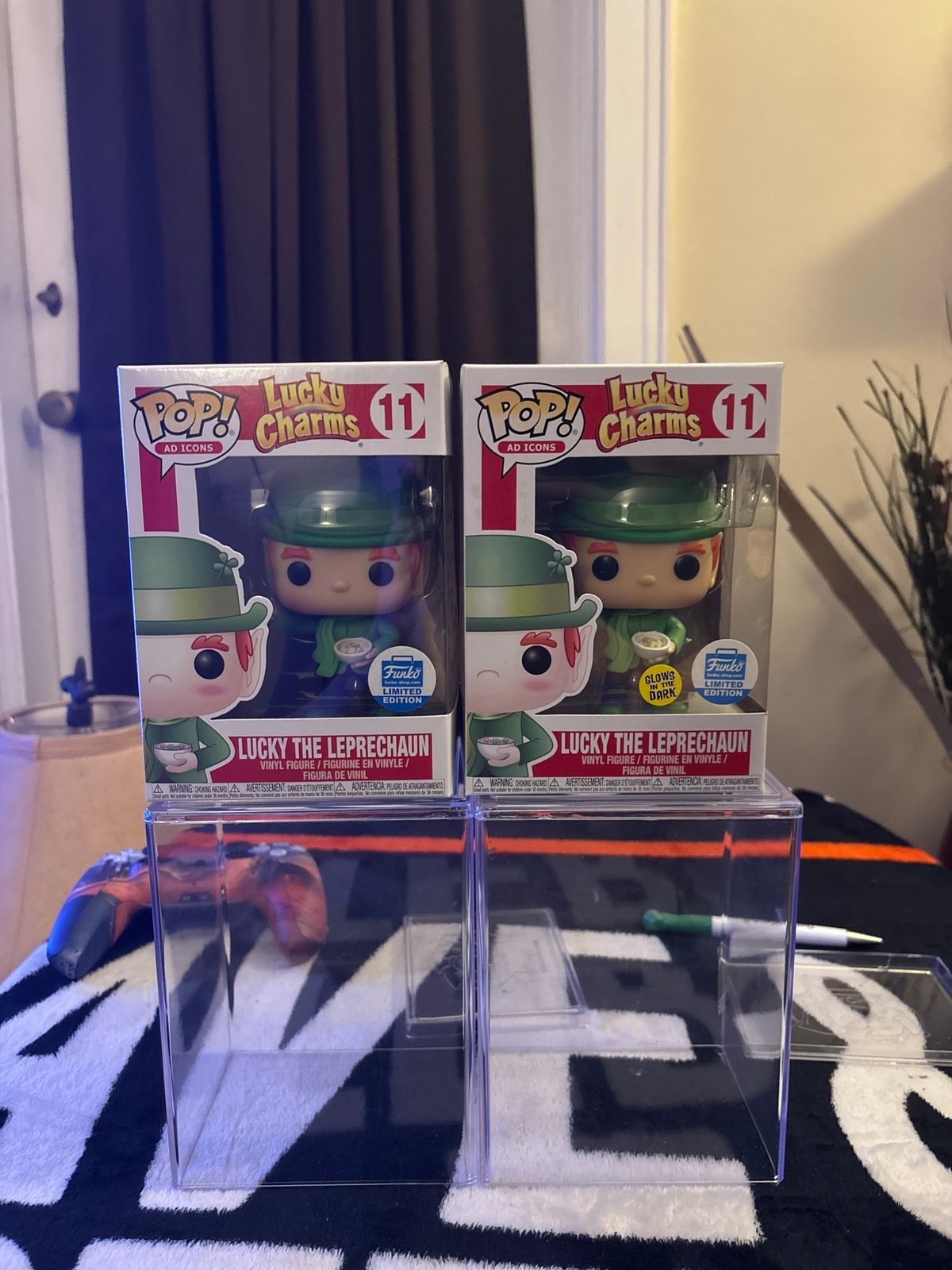 Set of 2 lucky the leprechaun ad icons Funko pops