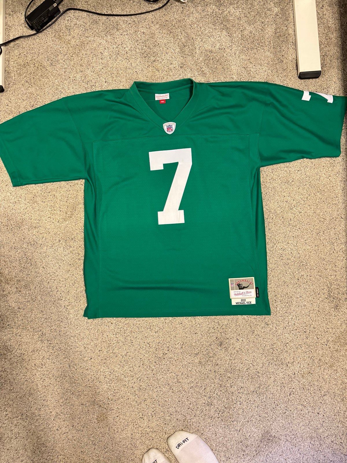 Michael Vick Kelly Green Eagles Jersey