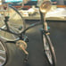 Vintage Miniature Die-cast 1885 antique tricycle - scale approx. 1:6