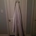 Spaghetti strap wedding dress and bussel