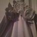 Spaghetti strap wedding dress and bussel
