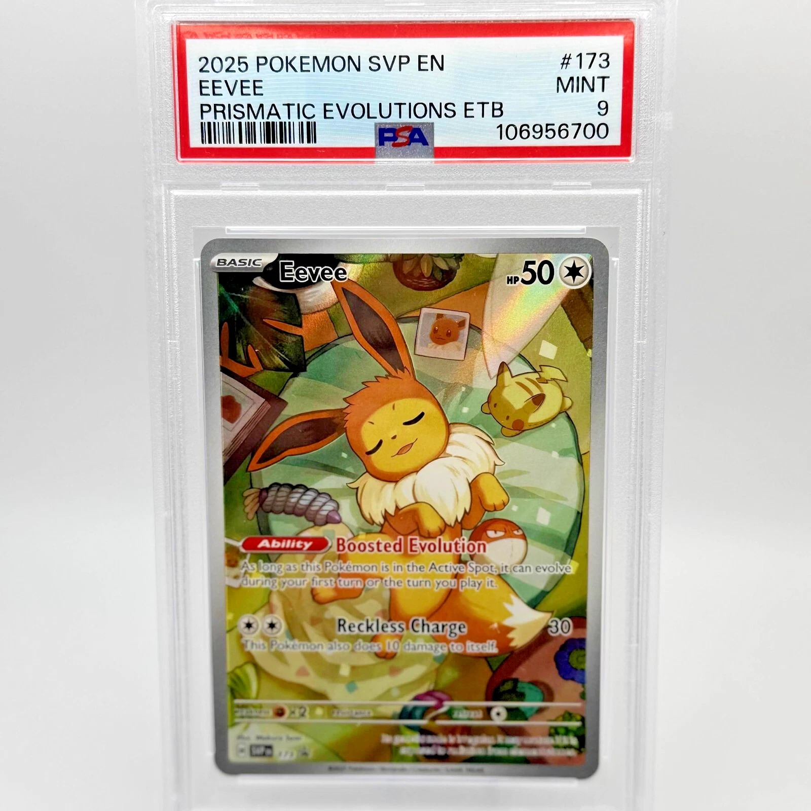 Eevee 2025 Pokemon Svp En-Sv Black Star Promo #173 / PSA 9