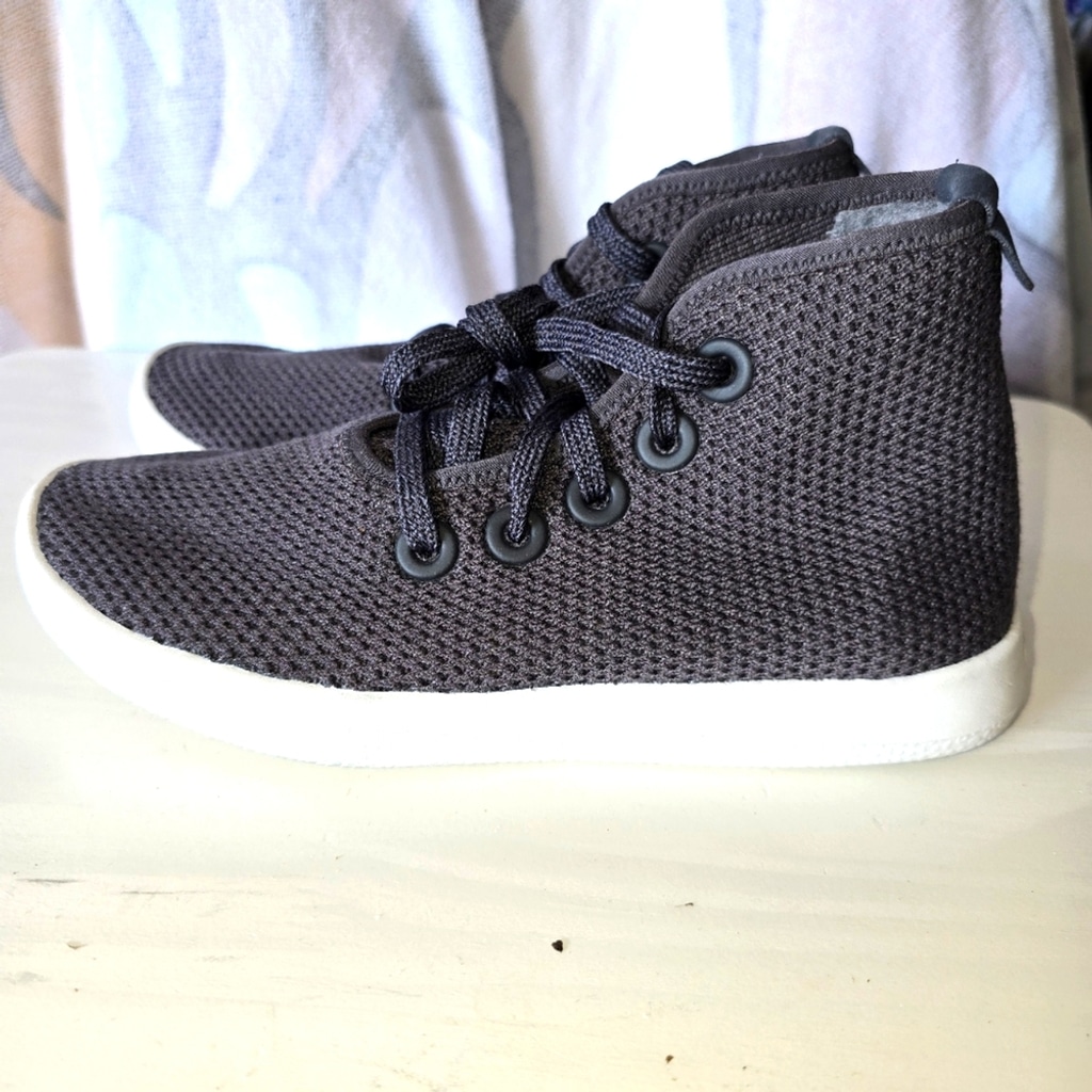 Allbirds Tree Toppers in High Top Dark Grey Womens Size 5