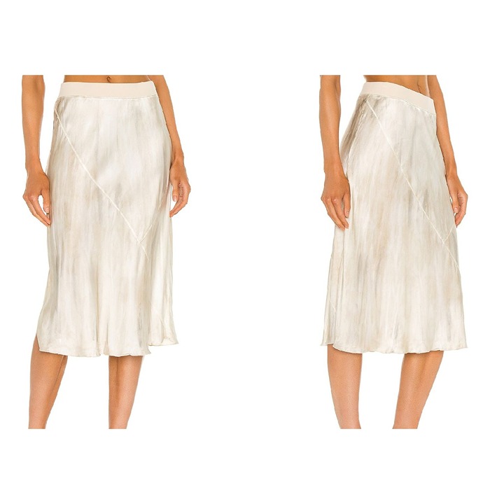 ATM Anthony Thomas Melillo Silk WaterColor Tie Dye Midi Skirt Size XS