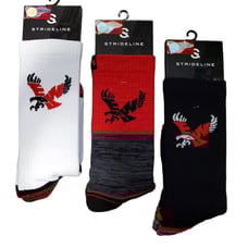 Eastern Washington Eagles Socks Knit NCAA Strideline Premium Wear 3 Pack