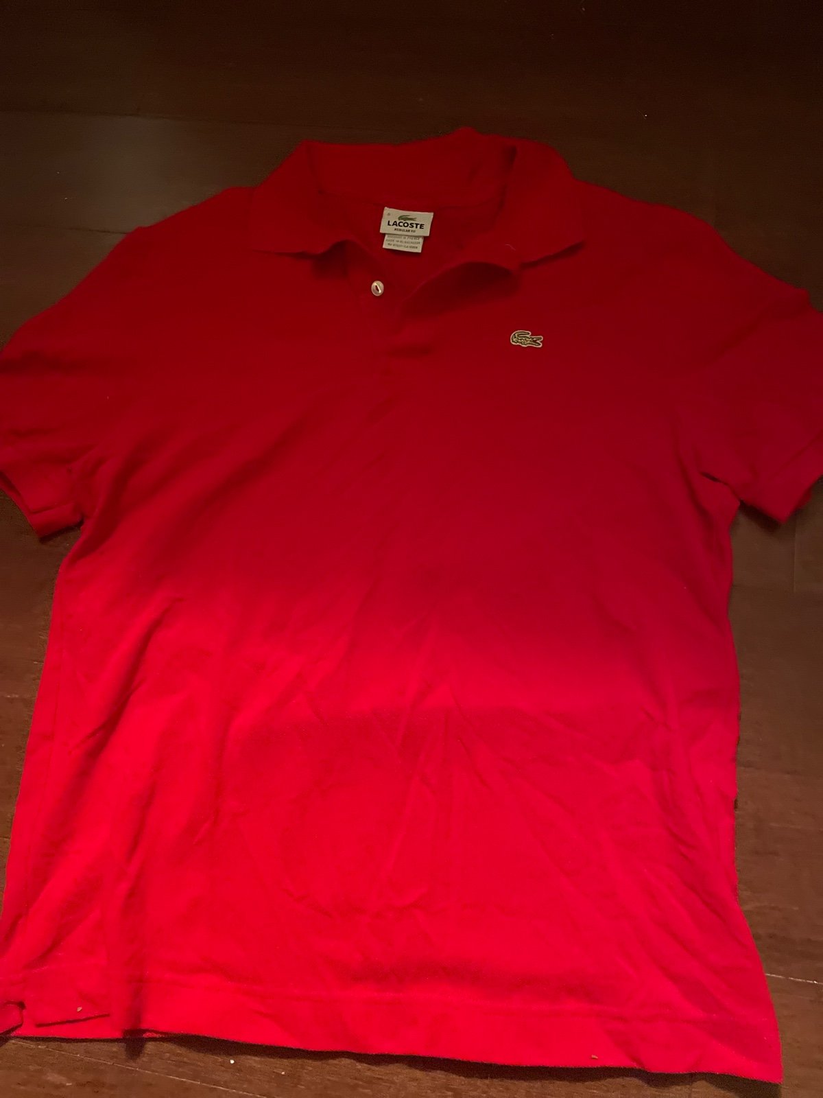Lacoste red polo shirts