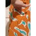 Anthropologie Maeve 'Edessa' Skirt Women's 12 Orange Rayon/Linen Wrap Skirt