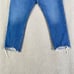 Levis Premium 501 Jeans Womens 31 x 25 Blue Big E Straight High Raw Hem Button