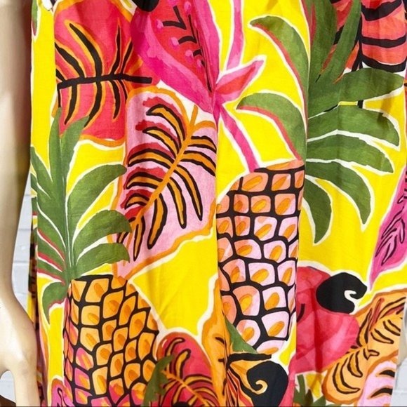 Farm Rio Women’s Fruit Dream Cotton shops Ruffle Maxi Dress - Size Small