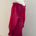 Alexis Thalssa Off The Shoulder Shirred Maxi Dress Fuchsia w/ Gold Dots Size M