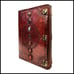 BOOK OF SHADOWS Leather 7 Chakra Medieval Gemstone Embossed Handmade 18 x 13 ¾