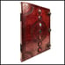 BOOK OF SHADOWS Leather 7 Chakra Medieval Gemstone Embossed Handmade 18 x 13 ¾