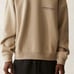 Fear of God® Essentials Flocked Jersey Fleece Pullover Mockneck in Oak Ⓢ *NWOT